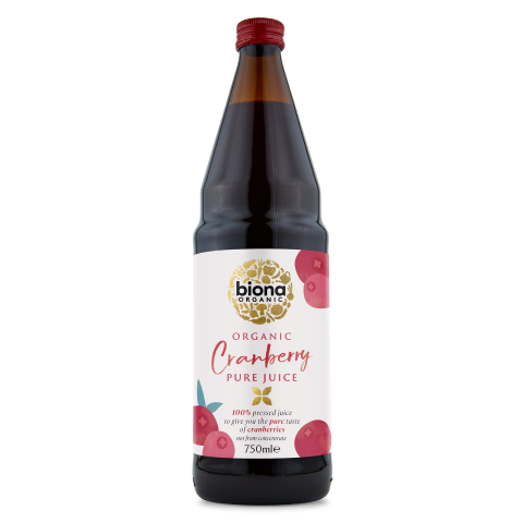 Biona Organic Cranberry Pure Pressed Juice (750ml)