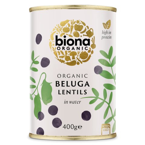 Biona Organic Beluga Lentils (400g)