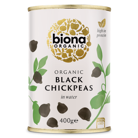 Biona Organic Black Chick Peas (400g)