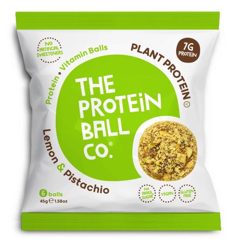 The Protein Ball co Lemon Pistachio Pro + Vit Balls (45g)