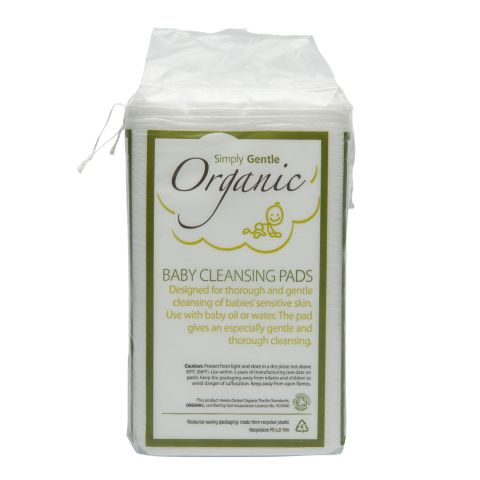 Simply Gentle Cotton rect  org Baby Pads (60pc)