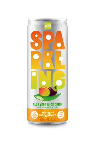 ALO Sparkling with Mango & Mangosteen juice  (330ml)