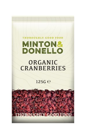 Minton & Donello Organic Cranberries (125g)
