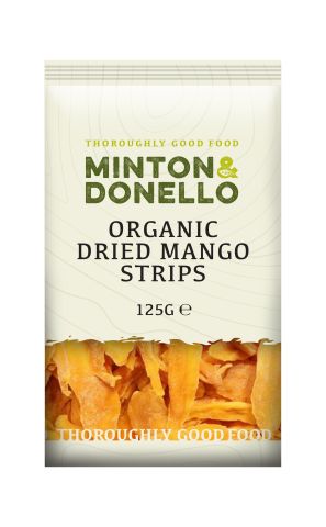 Minton & Donello Organic Dried Mango Strips (125g)