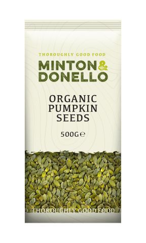 Minton & Donello Organic Pumpkin Seeds (500g)
