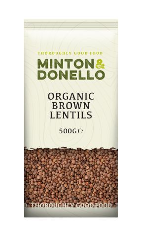Minton & Donello Organic Brown Lentils (500g)