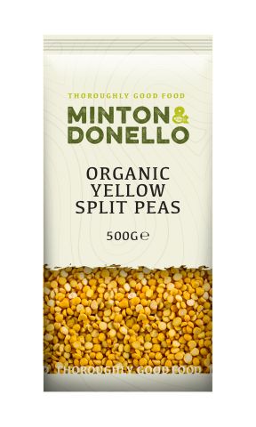 Minton & Donello Organic Yellow Split Peas (500g)