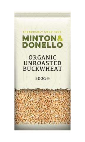 Minton & Donello Organic Buckwheat Hulled Unroasted (500g)
