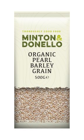 Minton & Donello Organic Pearl Barley Grain (500g)
