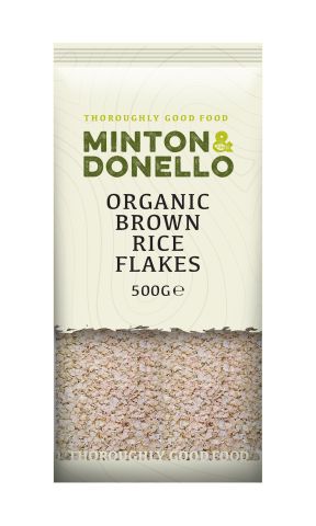 Minton & Donello Organic Brown Rice Flakes (500g)