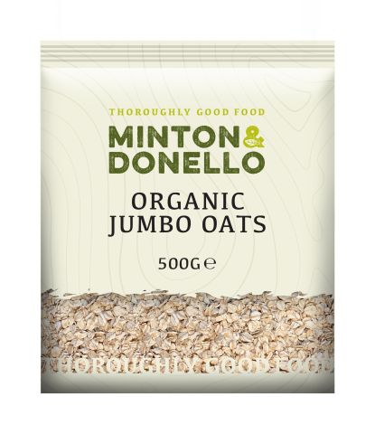 Minton & Donello Organic Jumbo Oats (500g)