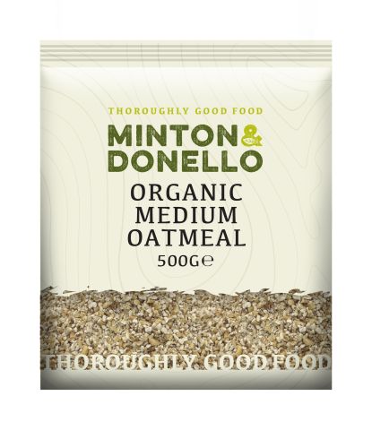 Minton & Donello Organic Medium Oatmeal (500g)