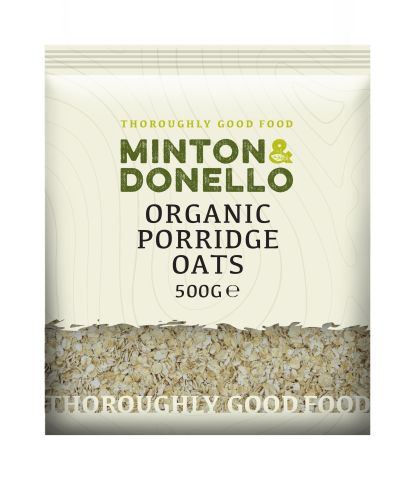 Minton & Donello Organic Porridge Oats (500g)