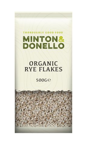 Minton & Donello Organic Rye Flakes (500g)