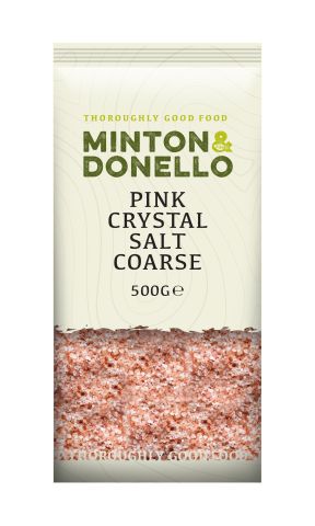 Minton & Donello Pink Crystal Salt Coarse (500g)