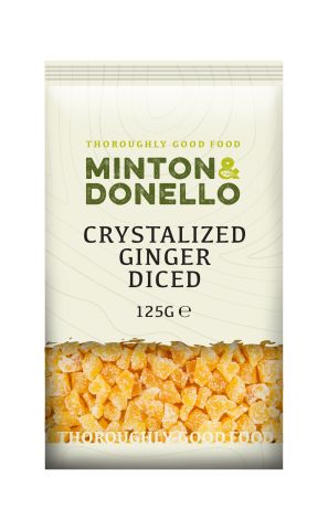 Minton & Donello Crystalized Ginger Diced (125g)
