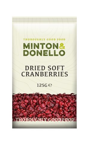 Minton & Donello Dried Soft Cranberries (125g)