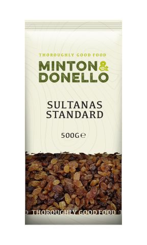 Minton & Donello Sultanas Standard (500g)