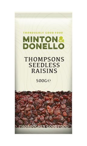 Minton & Donello Thompsons Seedless Raisins (500g)