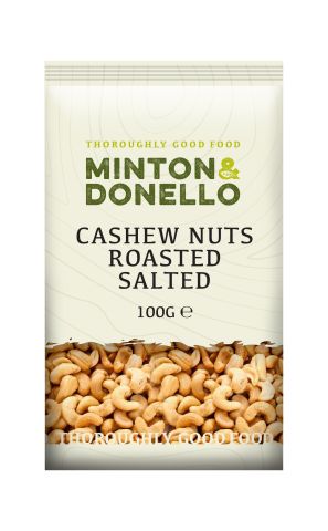 Minton & Donello Cashew Nuts Roasted Salted (100g)