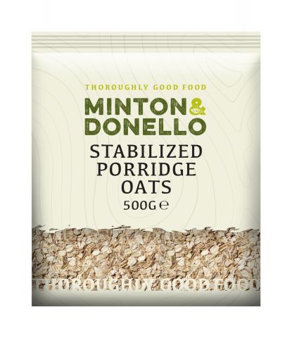 Minton & Donello Stabilized Porridge Oats (500g)