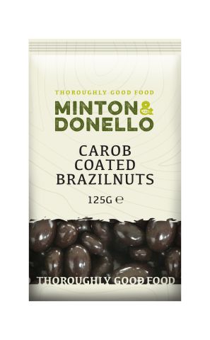 Minton & Donello Carob Coated Brazilnuts (125g)