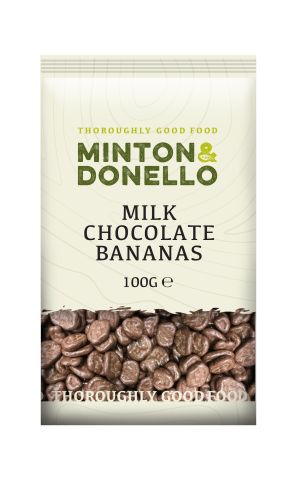 Minton & Donello Milk Chocolate Bananas (100g)