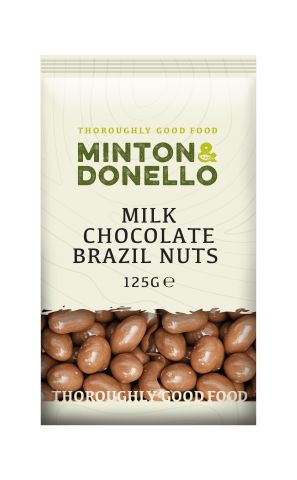 Minton & Donello Milk Chocolate Brazils (125g)