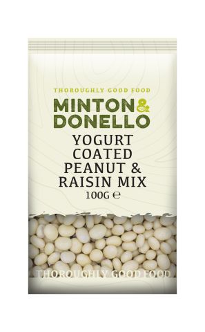 Minton & Donello Yogurt Coated Peanut & Raisin Mix (100g)