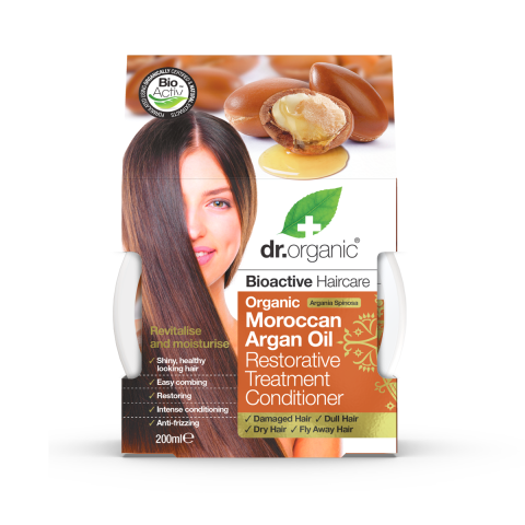 Dr Organic Moroccan Argan Hair Treatment Cond (200ml)