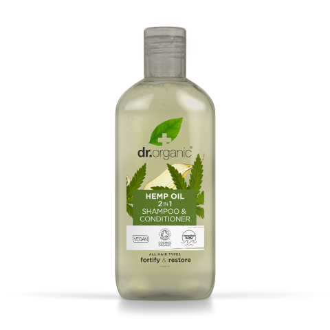 Dr Organic Hemp Oil 2 in 1 Shampoo & Conditioner (265ml)