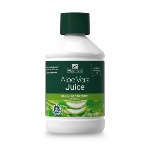 Aloe Pura A/Vera Juice Max Charcoal Filtered (500ml)