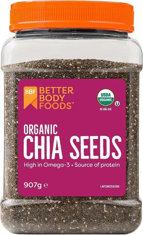 BetterBody Foods Organic Chia Seeds (907g)