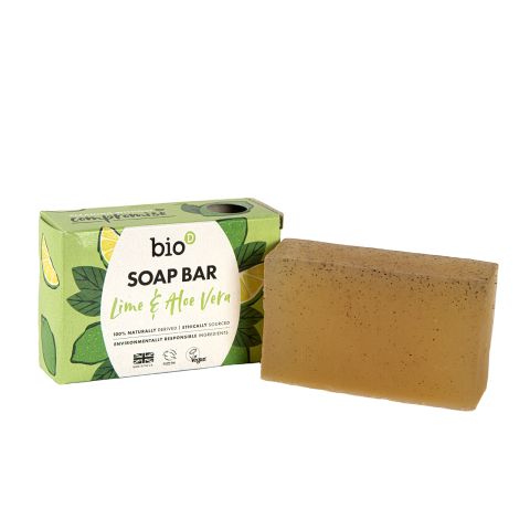 Bio-D Lime & Aloe Vera Boxed Soap Bar (90g)