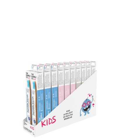 The Humble Co Mixed Kids UltaSoft T/brush Display (1pc)
