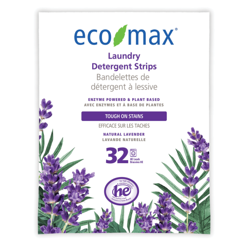 Eco-Max Laundry Detergent Strips Lavender (32pc)