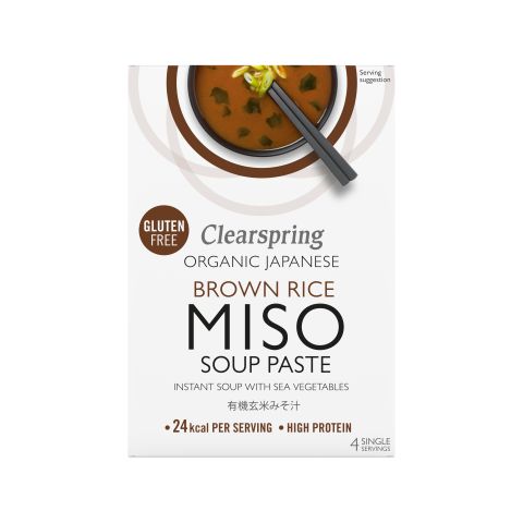 Clearspring Brown Rice Miso Soup Paste Sea Veg Org (4x15g)
