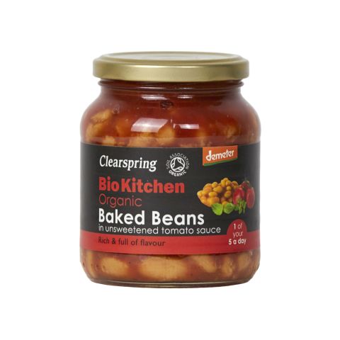 Clearspring Demeter Org Baked Beans Unsweet T/Sauce (350g)