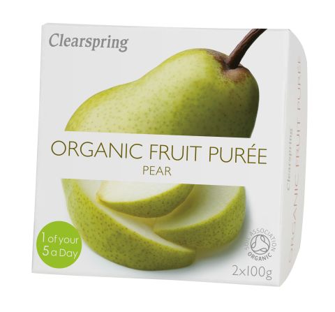 Clearspring Fruit Puree - Pear Organic  (2x100g)