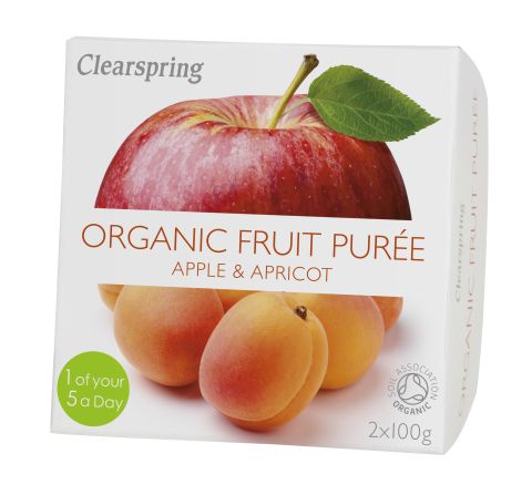 Clearspring Fruit Puree - Apple/Apricot Organic (2x100g)