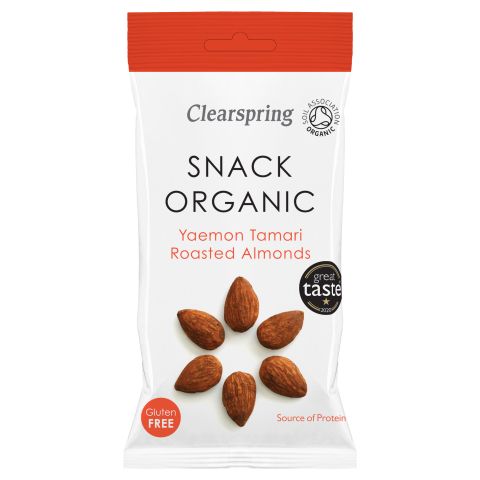 Clearspring Snack Org Yaemon Tamari Roasted Almonds (30g)