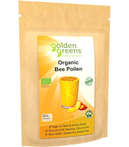 Golden Greens Organic Bee Pollen Large (200g)