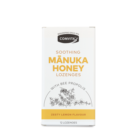 Comvita M/Honey Lozenges + Propolis Lemon + Honey (12pc)