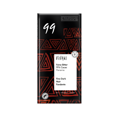 Vivani Fine Dark 99% cocoa Organic (80g)