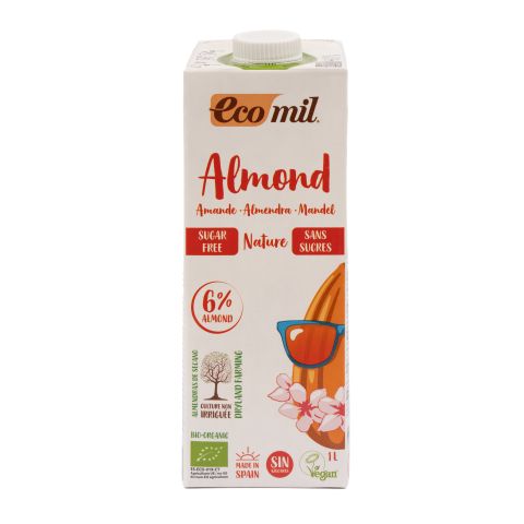 Ecomil Almond milk sugar-free Bio (6% almond) (1ltr)