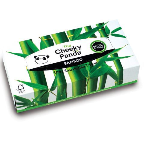 The Cheeky Panda Flat Box Facial Tissue (80pc)