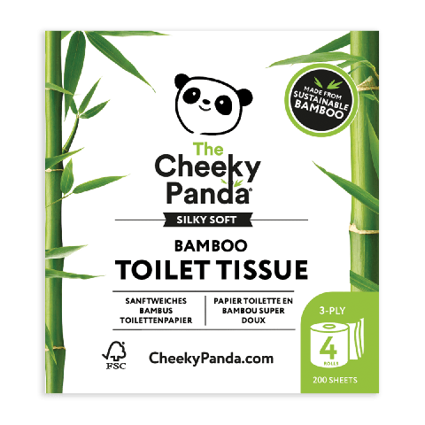 The Cheeky Panda Plastic free toilet tissue (4pc)