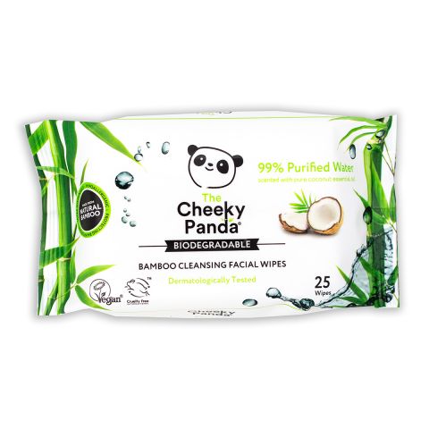 The Cheeky Panda Makeup wipes coconut scented (25pc)