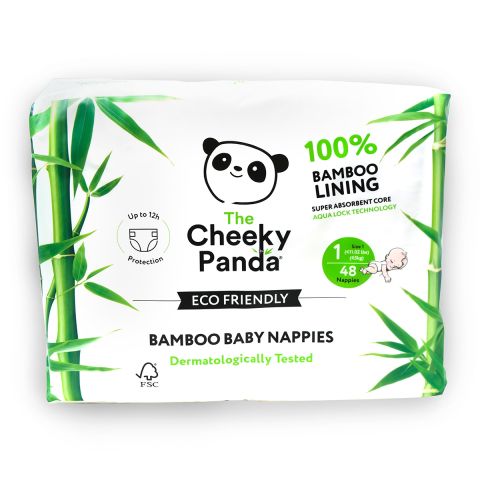 The Cheeky Panda Nappies Size 1 (48pc)