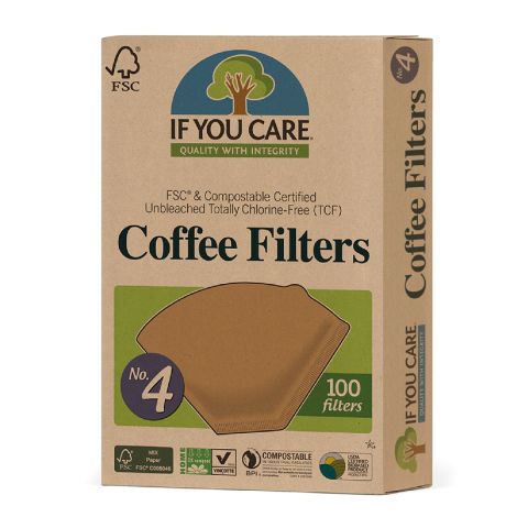 If You Care FSC Cert Unbleached Coffee Filters No.4 (1pc)